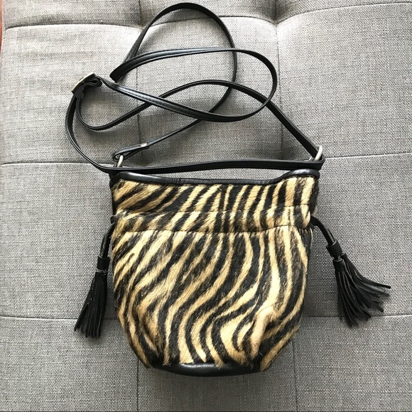 Valentina Leather Animal Print Small Crossbody Bag - Picture 2 of 6